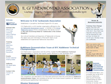 Tablet Screenshot of ilgitaekwondo.org